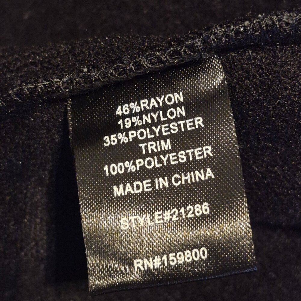 Antthony Originals Black Zip Jacket Size M - Picture 9 of 9